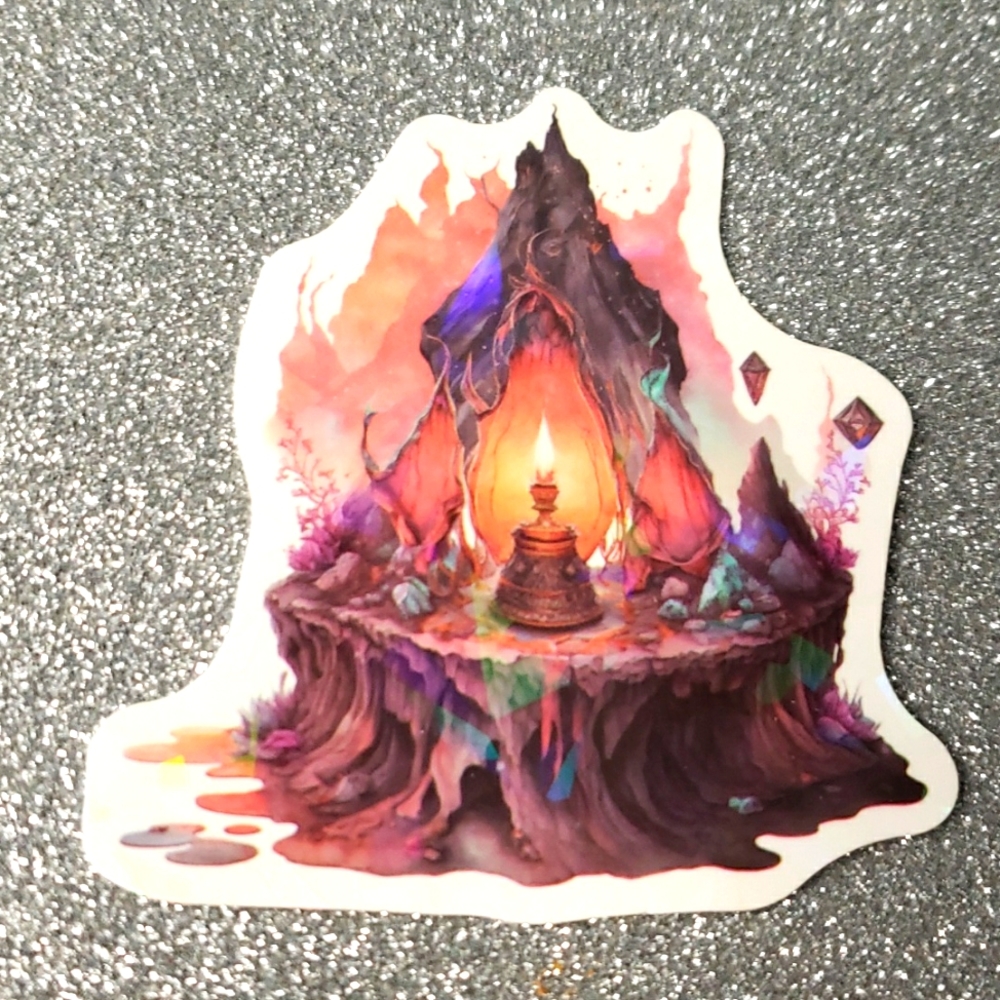 GLITTER MAGIC potion bottle waterproof sticker